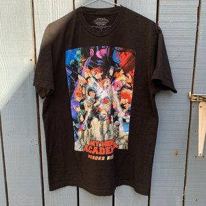 My Hero Academia Heroes Rising Anime Manga Cartoon Film Merch Graphic Shirt L